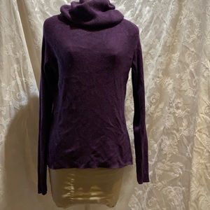 Heavy purple silk sweater